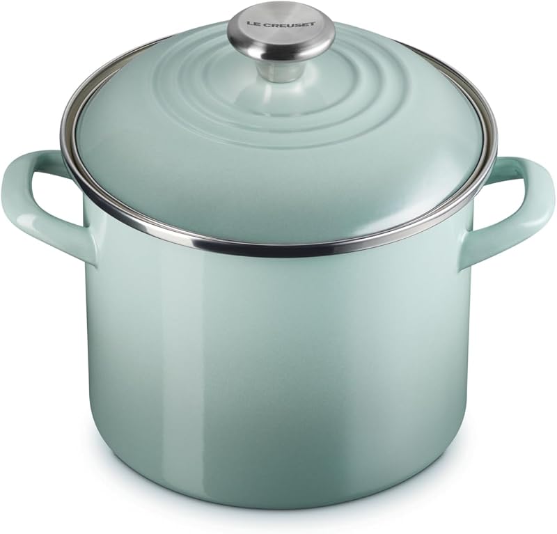 Olla esmaltada acero 6qt con perilla inox