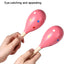 Maracas de madera para adultos niños bebés rosa