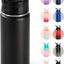 Botella agua acero inox 18oz con pajitas sin BPA negro
