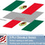 Bandera México 4x6ft doble cara 2 ojales latón decoración