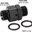 Acoplador giratorio 6AN -6 ORB macho aluminio negro