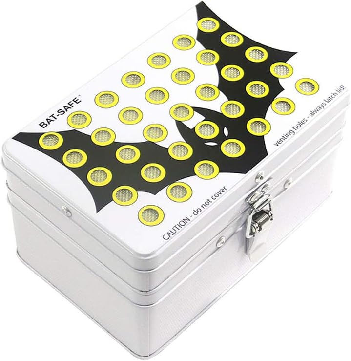 Caja fuerte mini a prueba de murciélagos para baterías