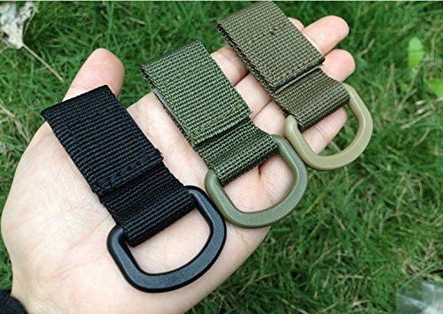 3 Pzas Anillo Molle Hebilla Mosquetón Nylon Trabajo 1.378in