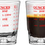 2 Vases Medidores Vino Espresso 2.0oz Rojo