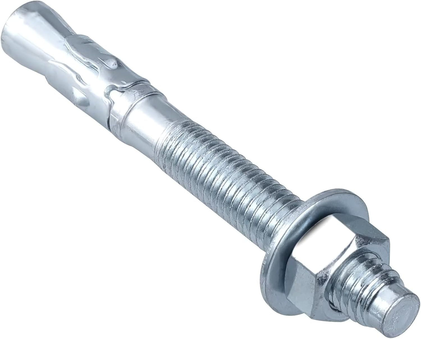 Anclaje cuña 1/4x3-3/4 pulg 25 pernos cincados cemento