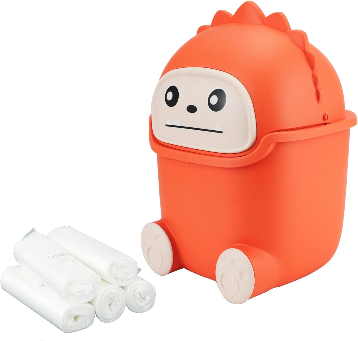 Mini bote basura tapa abatible 100 bolsas oficina hogar