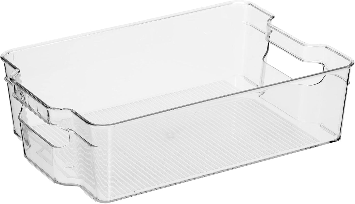 Contenedor apilable cocina 12.5x8.5x3.5" transparente
