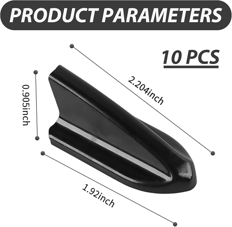 10 Antenas Aleta Tiburón Aerodinámicas para Auto