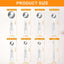 Set 8 cucharas medidoras acero inox para cocina hornear