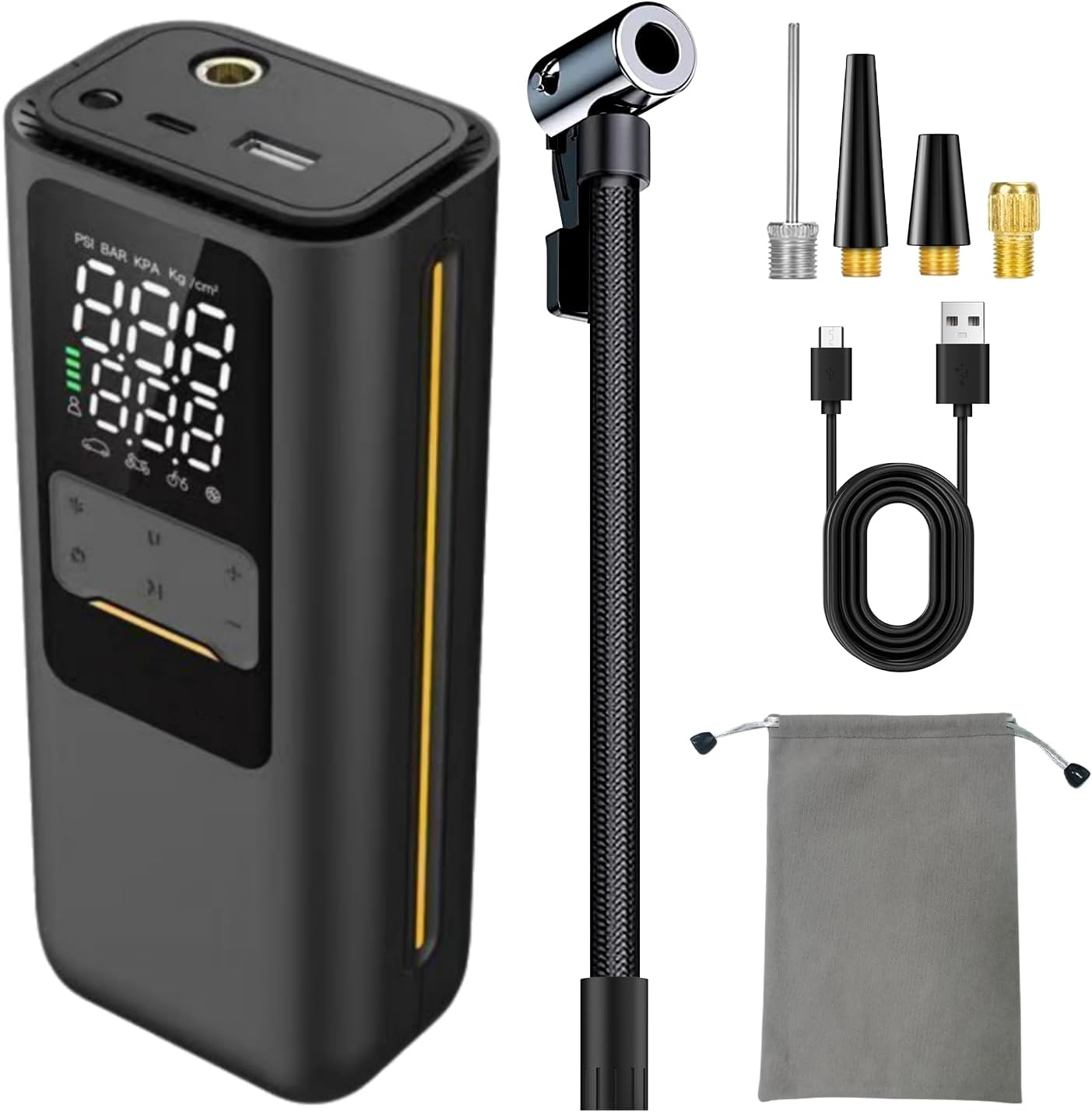 Inflador inalámbrico neumáticos 120PSI USB-C digital