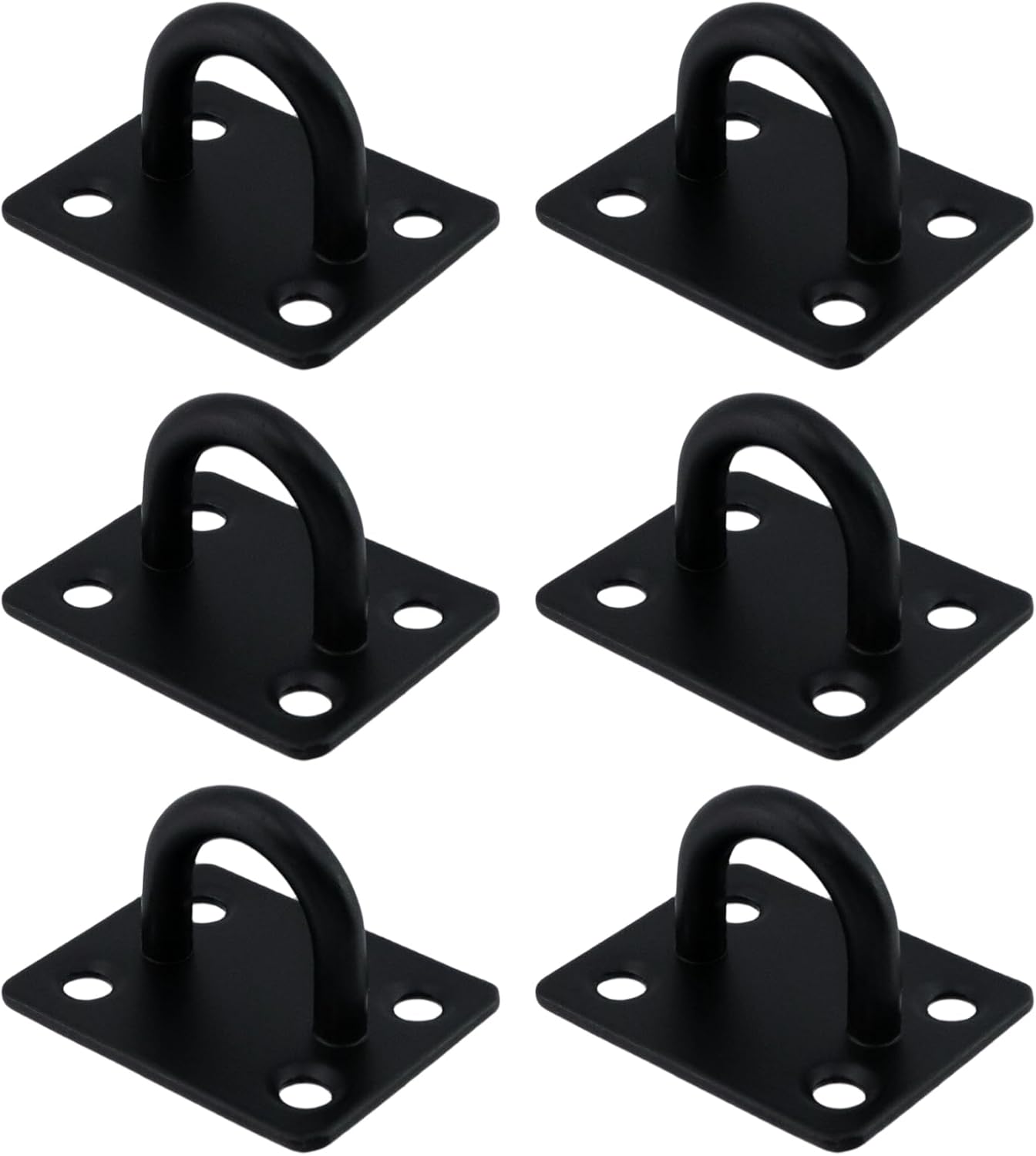 6 Ganchos Acero Inox para Placa Ojo y Pared