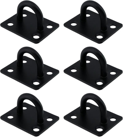 6 Ganchos Acero Inox para Placa Ojo y Pared