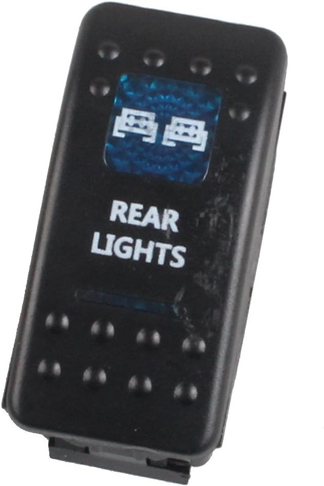 Soporte LED azul luz trasera auto con conmutador