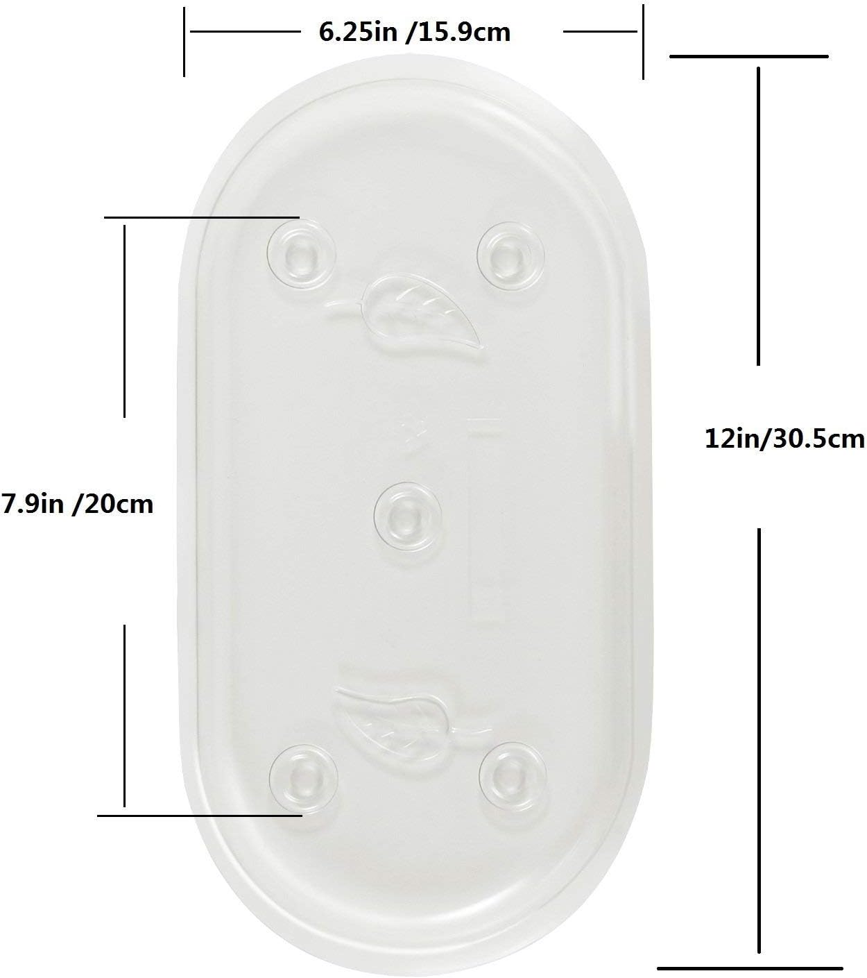 5 Pzas Bandejas Goteo Plástico 12x6" Resistentes