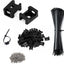 Kit 60 Pzas Soportes Cables con Bridas 8pulg Negro