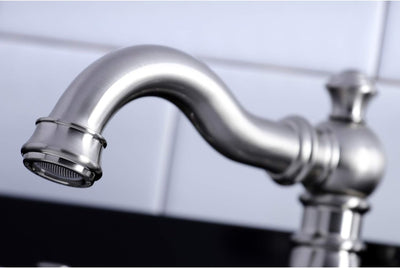 Grifo baño clásico inglés drenaje emergente níquel