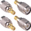 4 Pzas Adaptador TNC macho a SMA hembra RF