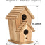 Casas para pájaros de madera 2 agujeros jardín