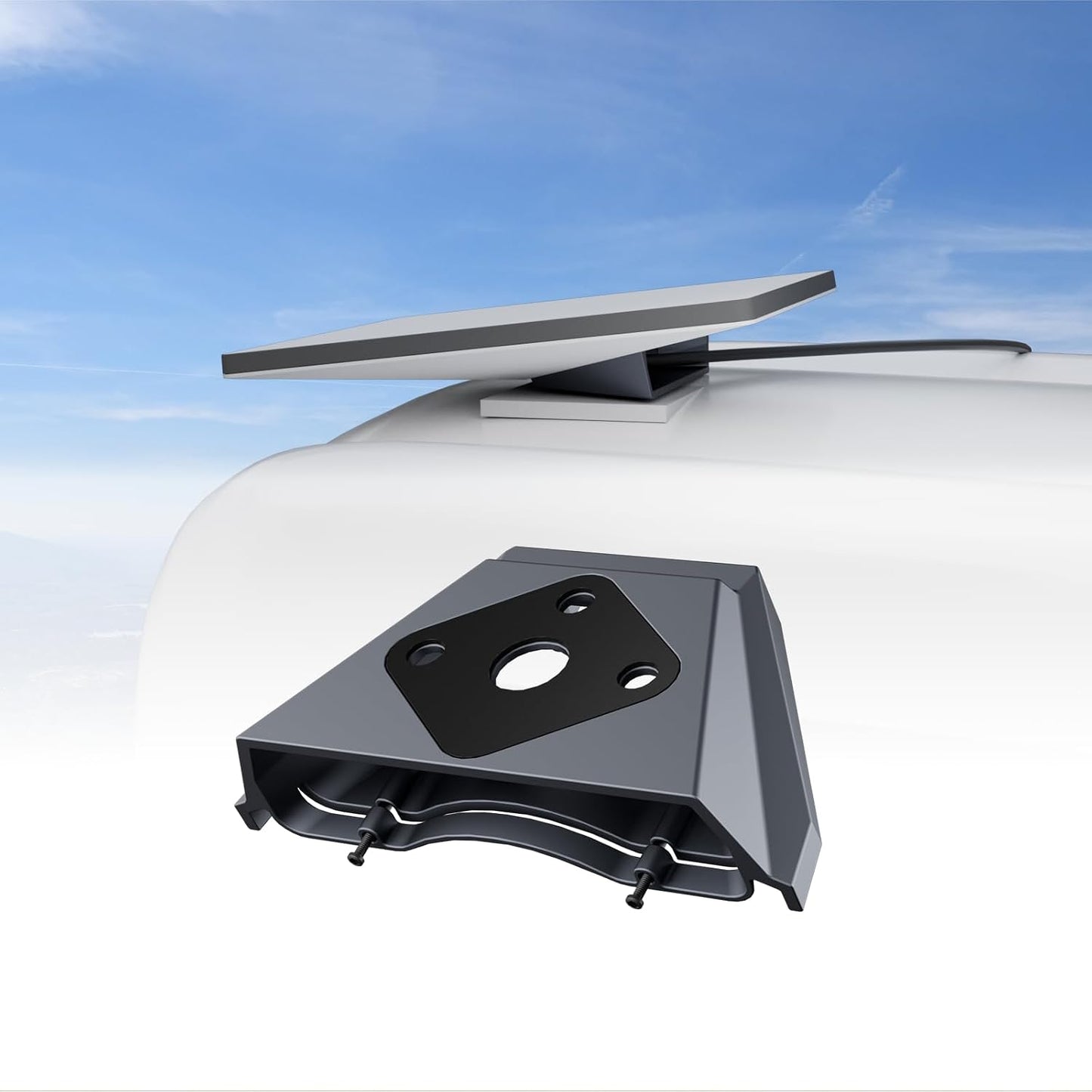 Soporte Starlink Mini para coche con kit antirrobo aluminio