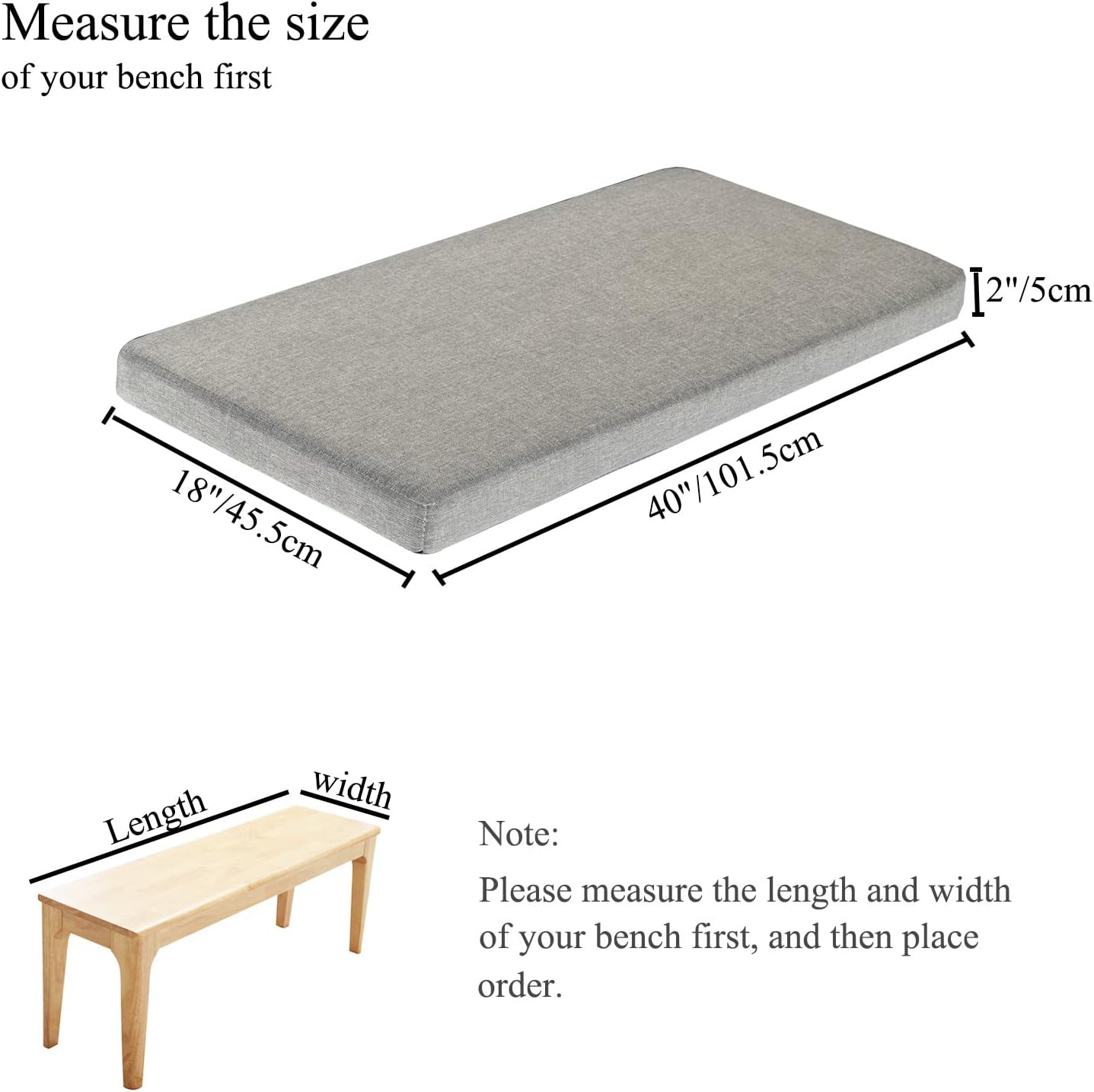 Cojines asiento ventana 40x18pulg antideslizantes lavables