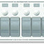 Disyuntor 12V DC 8 Posiciones Panel Blanco
