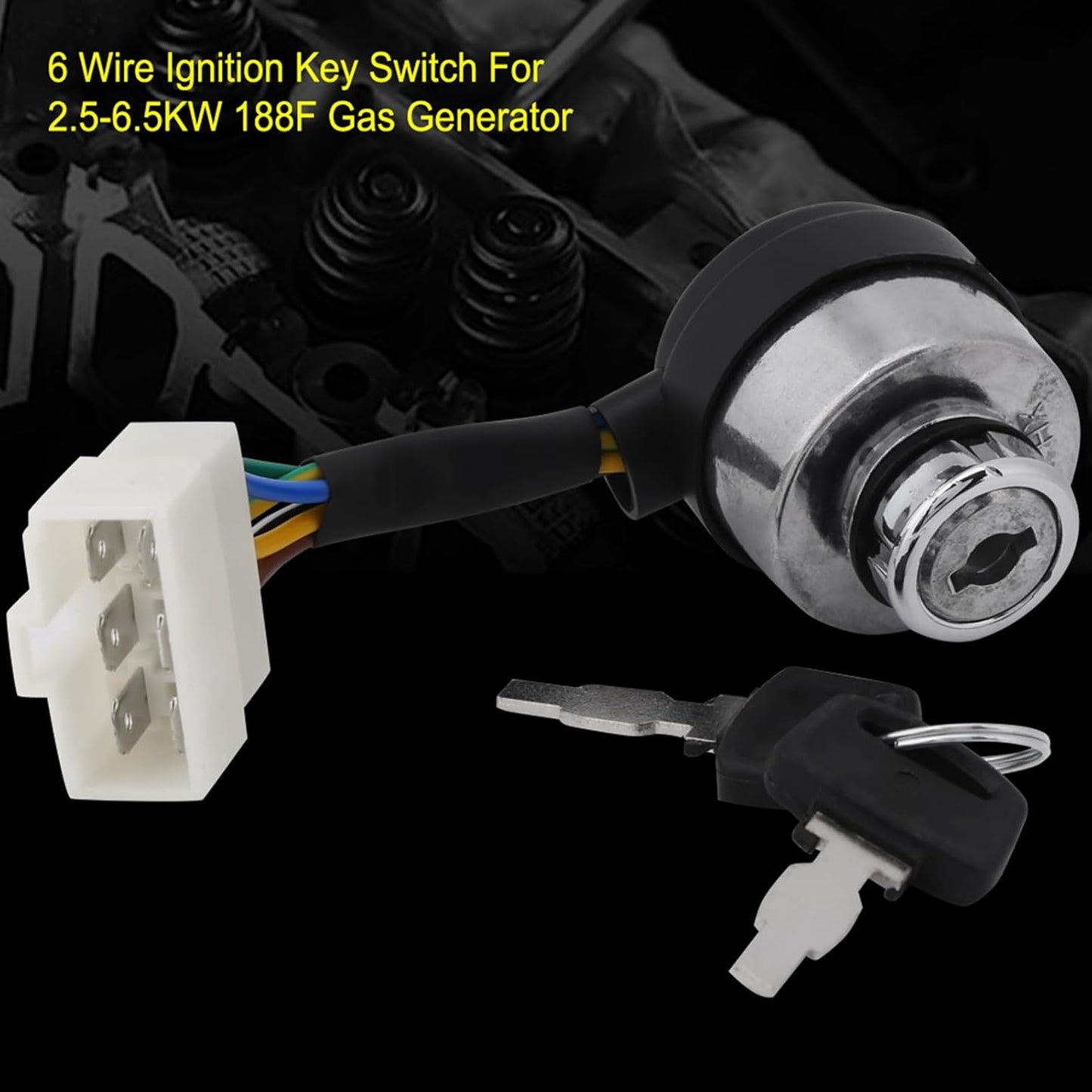 Interruptor encendido barco 6 cables 2 posiciones 1.65pulg
