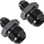 Adaptador 10AN a 6AN aluminio negro set 2