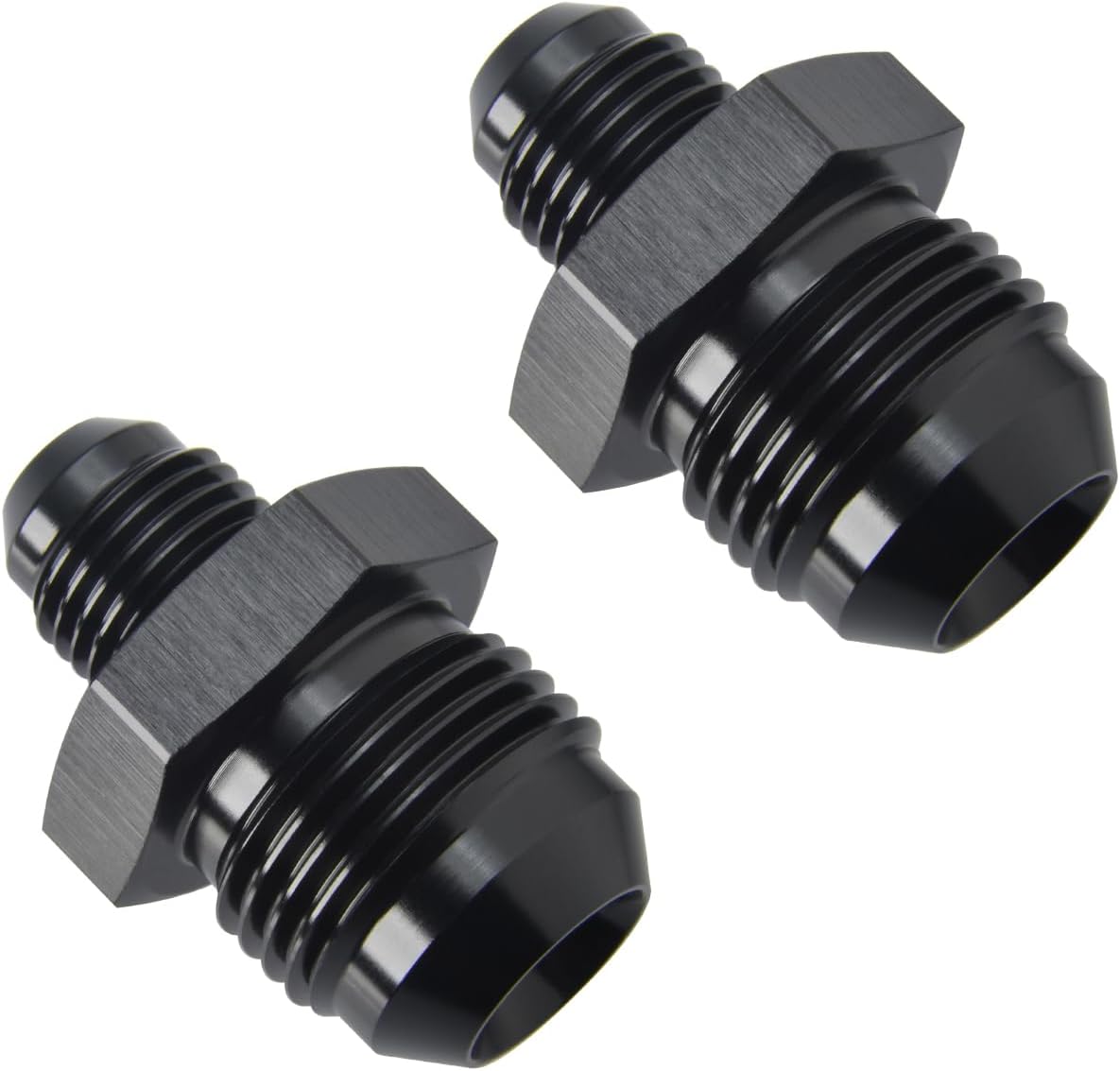 Adaptador 10AN a 6AN aluminio negro set 2