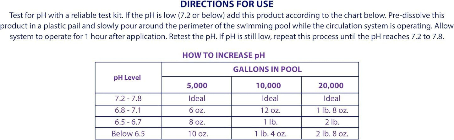 10lb Carbonato Sodio para Piscinas