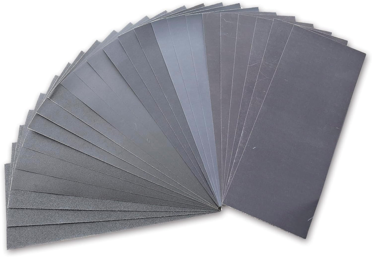 Pack 24pzas papel lija 8granos para muebles y metal