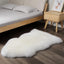 Alfombra piel oveja natural esponjosa para dormitorio niños