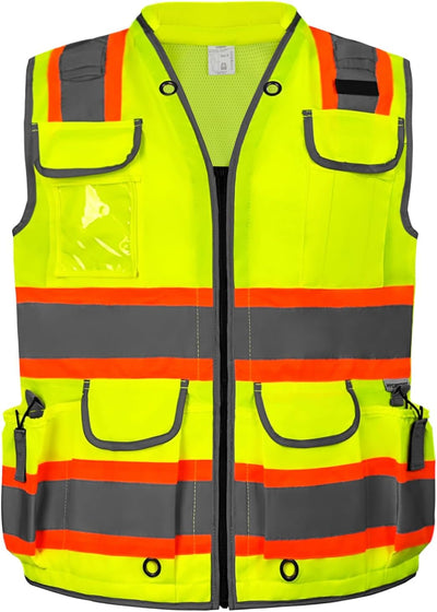 Chaleco seguridad reflectante clase 2 alta visibilidad