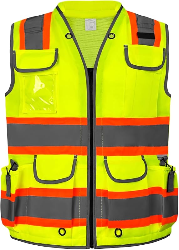 Chaleco seguridad reflectante clase 2 alta visibilidad