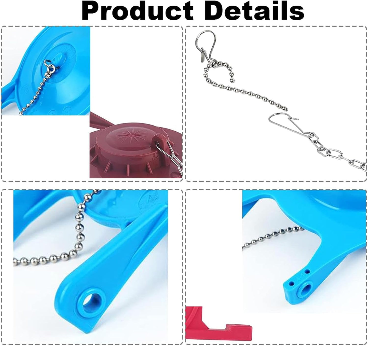 Kit repuesto aleta inodoro 3pulg acero inox goma duradera