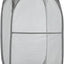 Cesta plegable para ropa sucia con asas gris