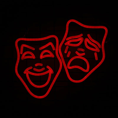 Máscara teatro decoración sala cine comedia tragedia