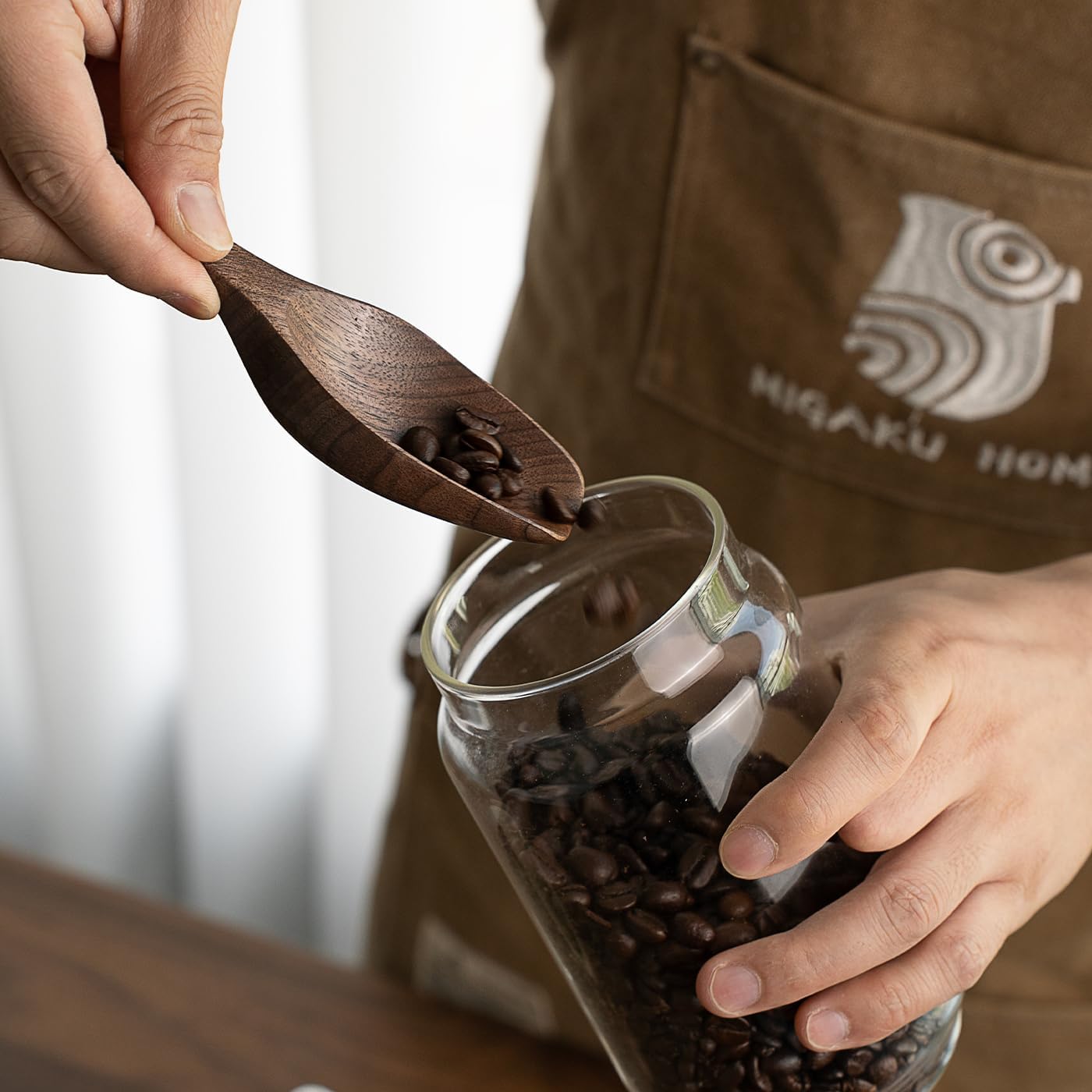 Cuchara café nogal negro 0.5oz multiusos cocina