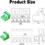 Set 20 conectores PCB 3 pines 0.200pulg Phoenix 300V 15A
