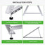 Soportes paneles solares 41pulg aluminio ajustables