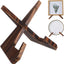Soporte cuenco madera pino 6.5pulg forma X