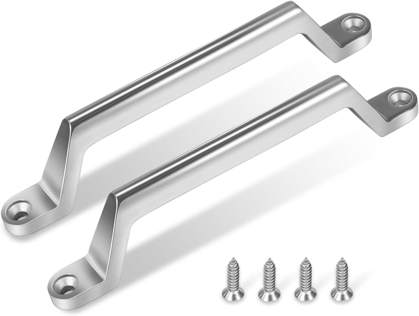 Manija puerta RV acero inox 2 Pzas con tornillos