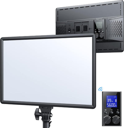 Panel LED estudio 18pulg control remoto 3200K-5600K CRI97