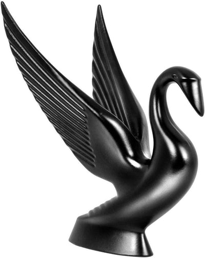 Adorno capó cisne recubrimiento negro mate