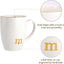 Tazas cerámica con iniciales para mujer oficina hogar 12oz