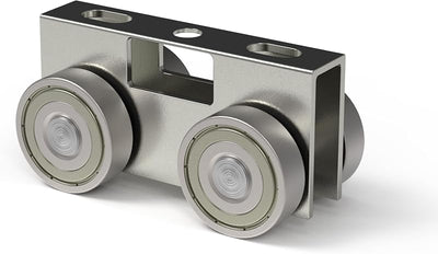 Carro rodillos montaje 4 ruedas pernos canales 1-5/8"
