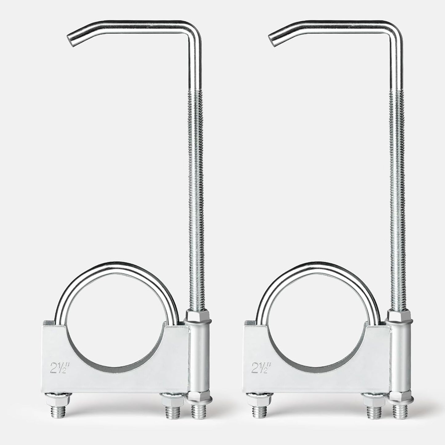Abrazadera escape 2.5" con colgador universal