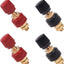 Conector batería cobre 1/4" kit M6 para auto RV barco 4 pzas