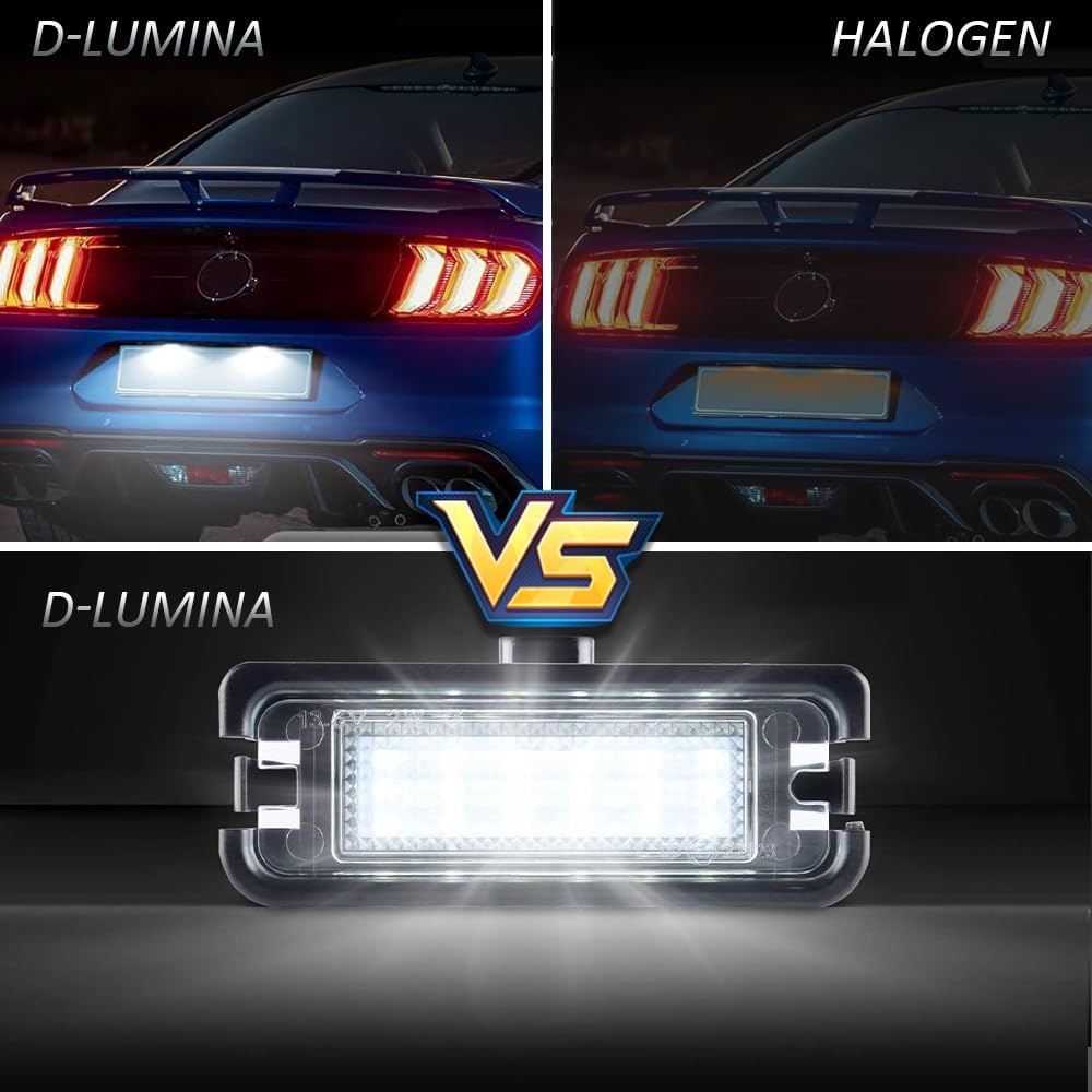 Luces LED matrícula Ford Mustang 6000K pack 2