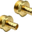 2 Adaptadores Manguera Jardín Latón PEX 1/2pulg GHT 3/4pulg