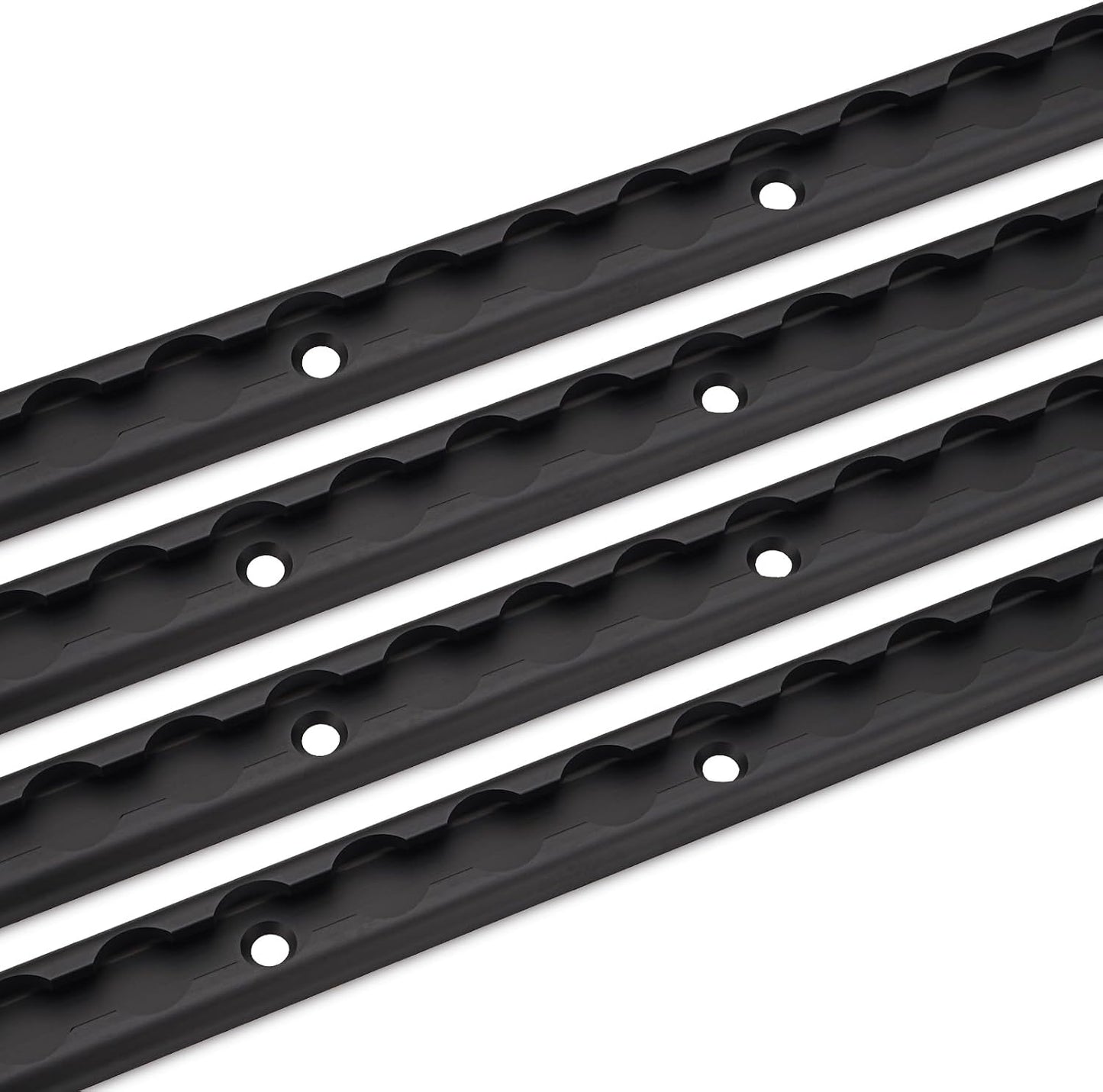 4 Pzas Rail L 36" Aluminio para Remolques Negro